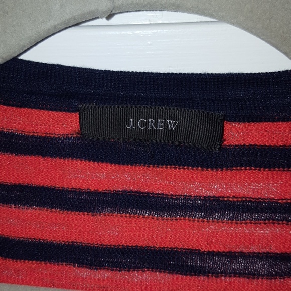 JCrew Striped Gauze Cardigan - Picture 3 of 8